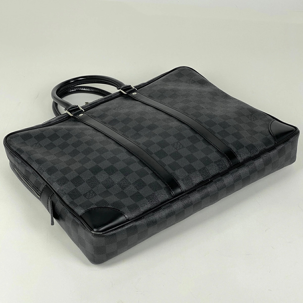 Louis Vuitton Damier Briefcase Graphite Bag documents Porte Business Voyage